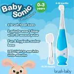 Elektriskā zobu birste BabySonic zila 0-3 gadi Brush-baby - Image 4