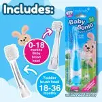 Elektriskā zobu birste BabySonic zila 0-3 gadi Brush-baby - Image 5