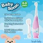 Elektriskā zobu birste BabySonic rozā 0-3 gadi, Brush-baby - Image 2