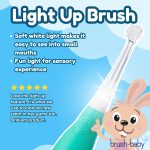 Elektriskā zobu birste BabySonic zaļa, 0-3 gadi, Brush-baby - Image 6