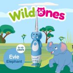 Elektriskā zobu birste WildOnes Elephant uzlādējama 0-10 gadi, Brush- baby - Image 5