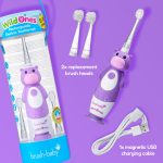 Brush-baby WildOnes Hippo Rechargeable Sonic Toothbrush (0-10 year olds) - Image 2