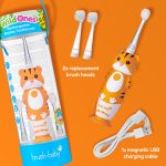 Brush-baby WildOnes Tiger перезаряжаемая электрическая  зубная щетка  0-10 лет — изображение 2