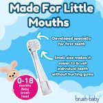 Bērnu zobu birstes maiņas galviņas 0–18 mēn. | BabySonic 2 gab. - Image 4
