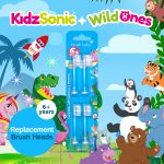 Bērnu zobu birstes maiņas galviņas 4 gab. Brush-Baby WildOnes 6+ - Image 2